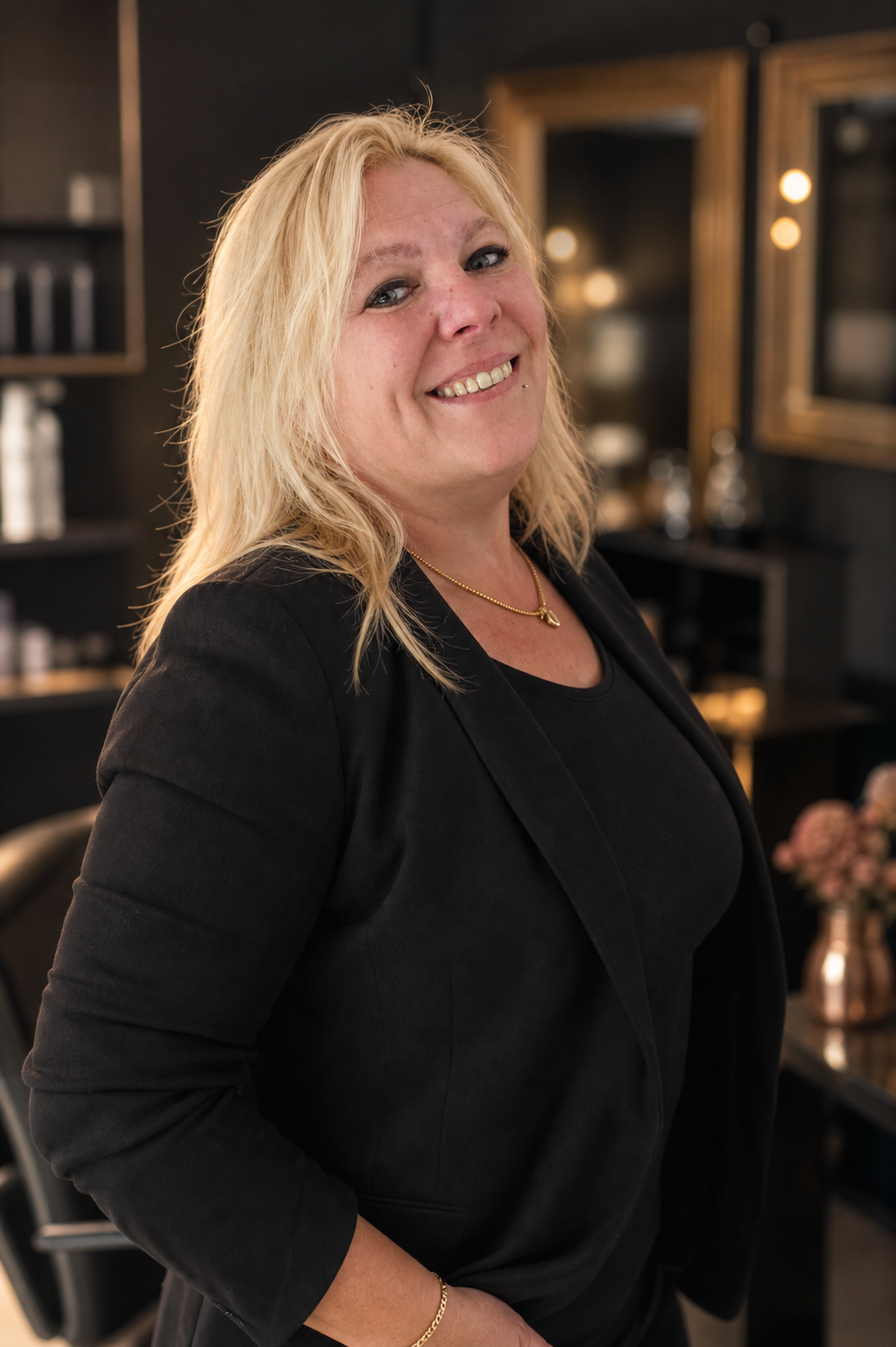 Friseurmeisterin Jessica Wacker, Inhaberin von Salon Karola